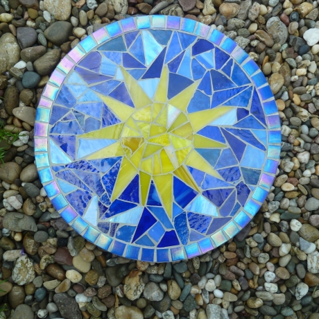 Mosaik  Garten Trittstein suncatcher Sonne