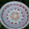 Terracotta Schale Mosaik Mediteran