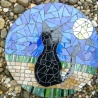 Mosaik  Garten Trittstein Katze