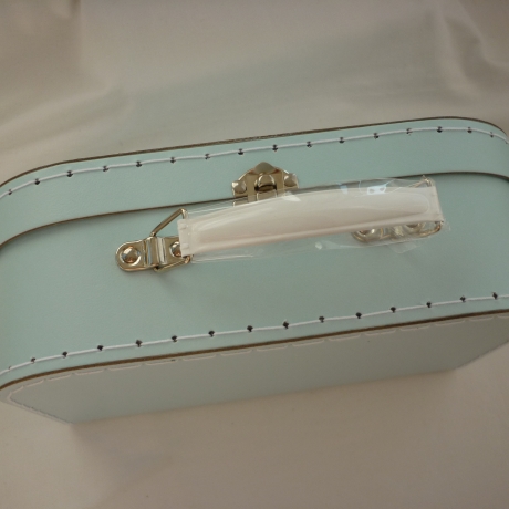 Puppenkoffer mittel, 25,5 x 17,5 cm, babyblau