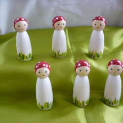 Holzkegelfigur Fliegenpilz