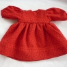 Rotes Puppenkleid. Für Puppengröße 37 - 40 cm
