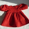 Rotes Puppenkleid. Für Puppengröße 37 - 40 cm