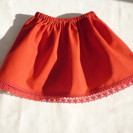 Rock, Unterrock für Puppengröße 37 - 40 cm