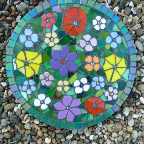 Mosaik  Garten Trittstein Blumenwiese
