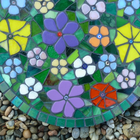 Mosaik  Garten Trittstein Blumenwiese