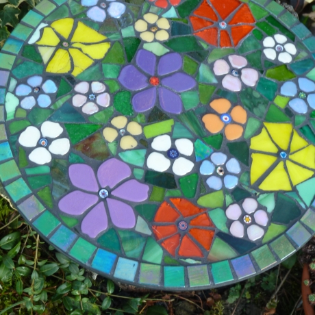 Mosaik  Garten Trittstein Blumenwiese