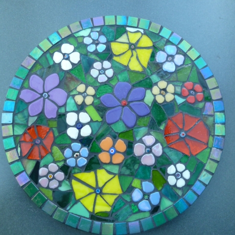 Mosaik  Garten Trittstein Blumenwiese