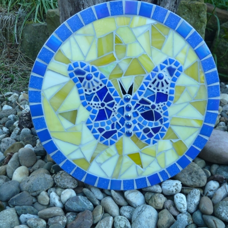 Mosaik  Garten Trittstein Schmetterling