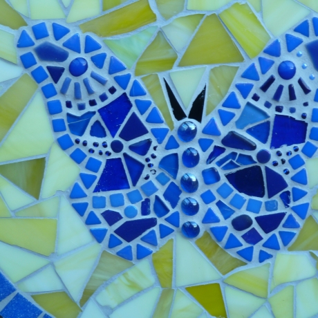 Mosaik  Garten Trittstein Schmetterling