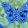 Mosaik  Garten Trittstein Schmetterling