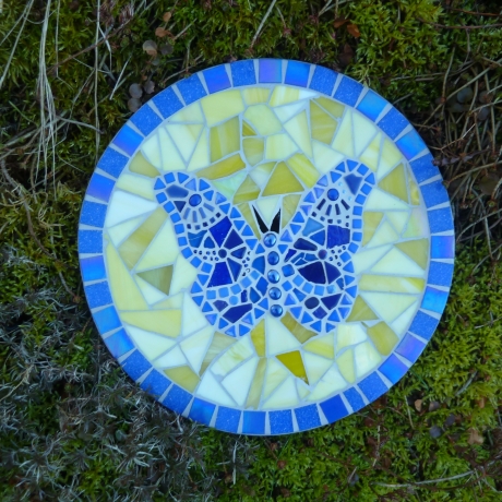 Mosaik  Garten Trittstein Schmetterling