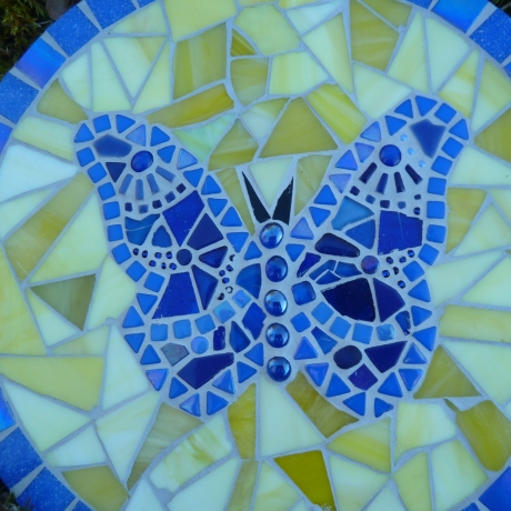 Mosaik  Garten Trittstein Schmetterling