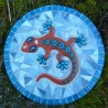 Mosaik  Garten Trittstein Mosaikbild Gecko Eidechse