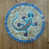 Mosaik  Garten Trittstein  Gecko Eidechse türkis