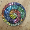 Mosaik  Garten Trittstein Farbverlauf Regenbogen Schnecke