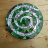 Mosaik  Garten Trittstein Dekostein rund Spirale