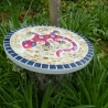 Mosaik  Garten Trittstein Mosaikbild Gecko Eidechse