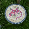 Mosaik  Garten Trittstein Mosaikbild Gecko Eidechse