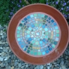 Mosaikschale Terracotta Schale rund grün petrol türkis 