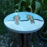 Mosaik  Garten Trittstein Mosaikbild Vogelpaar