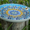 Beton Vogeltränke Mosaik Wasserschale Biene