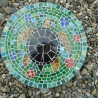 Mosaik  Garten Trittstein Dekostein rund Schildkröte