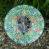 Mosaik  Garten Trittstein Dekostein rund Schildkröte