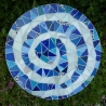 Mosaik  Garten Zierstein Dekostein rund Spirale