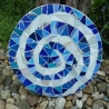 Mosaik  Garten Zierstein Dekostein rund Spirale