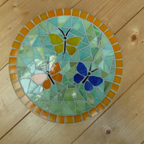 Mosaik  Garten Trittstein Schmetterlinge