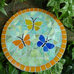 Mosaik  Garten Trittstein Schmetterlinge