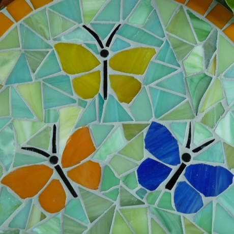 Mosaik  Garten Trittstein Schmetterlinge