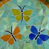 Mosaik  Garten Trittstein Schmetterlinge
