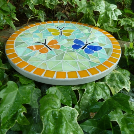 Mosaik  Garten Trittstein Schmetterlinge