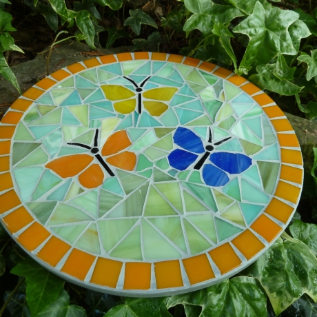 Mosaik  Garten Trittstein Schmetterlinge