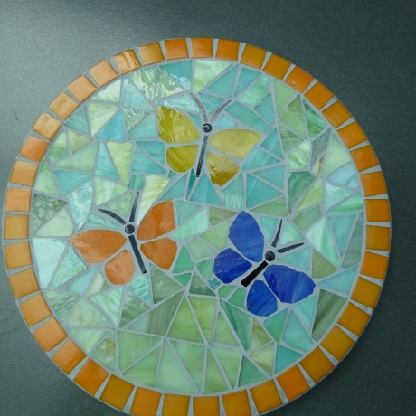 Mosaik  Garten Trittstein Schmetterlinge