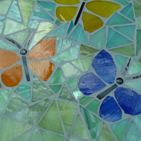 Mosaik  Garten Trittstein Schmetterlinge