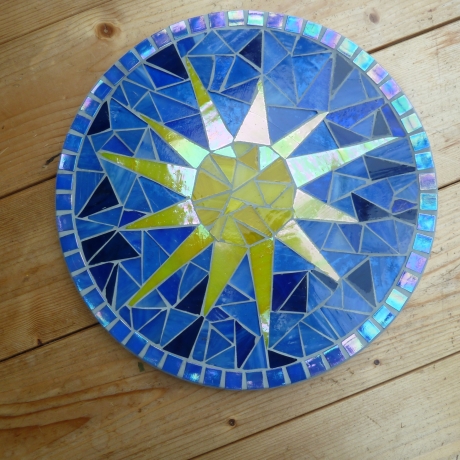 Mosaik  Garten Trittstein suncatcher Sonne