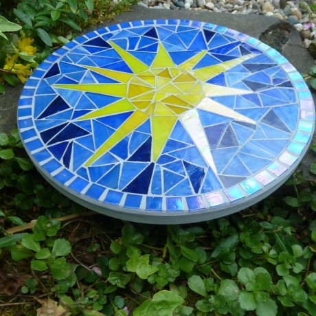Mosaik  Garten Trittstein suncatcher Sonne