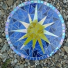 Mosaik  Garten Trittstein suncatcher Sonne