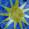 Mosaik  Garten Trittstein suncatcher Sonne