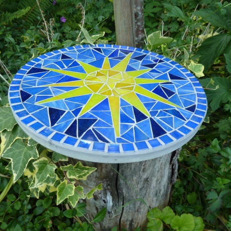 Mosaik  Garten Trittstein suncatcher Sonne