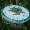 Mosaik  Garten Trittstein Dekostein rund Schildkröte