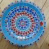 Beton Vogeltränke Mosaik Wasserschale Fisch