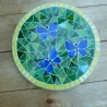 Mosaik  Garten Trittstein Schmetterlinge blau