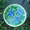 Mosaik  Garten Trittstein Schmetterlinge blau
