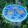 Mosaik  Garten Trittstein Schmetterlinge orange