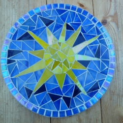 Mosaik  Garten Trittstein suncatcher Sonne