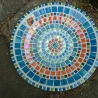 Beton Vogeltränke Mosaik Wasserschale Marienkäfer